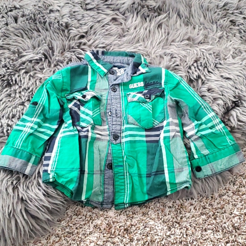 Long sleeve button down shirt for babies